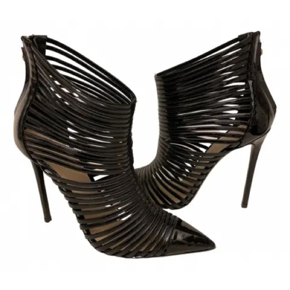 Alevi Milano Patent Heel Boots. 37 US 6.5.